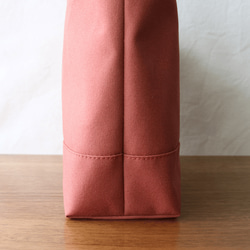 レンガ　倉敷産帆布使用トートM持ち手長め【受注製作】 5枚目の画像