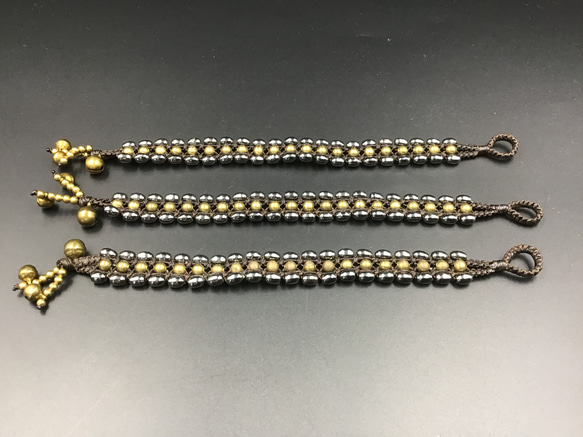 ヘマタイトブレスレットEー1 1枚目の画像