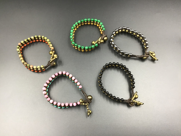 ヘマタイトブレスレットEー2 6枚目の画像