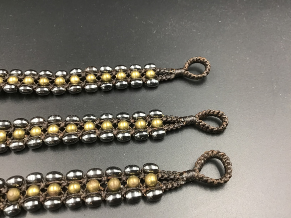 ヘマタイトブレスレットEー2 3枚目の画像