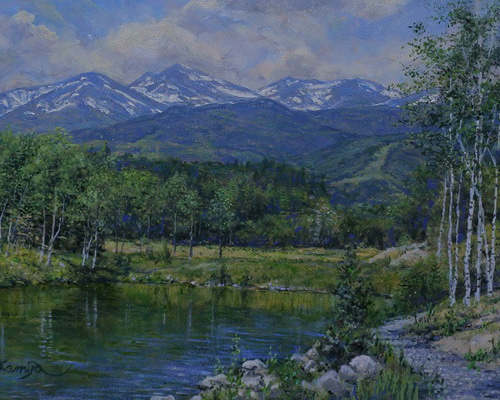 F8 絵画「乗鞍高原」 F8 絵画「乗鞍高原」