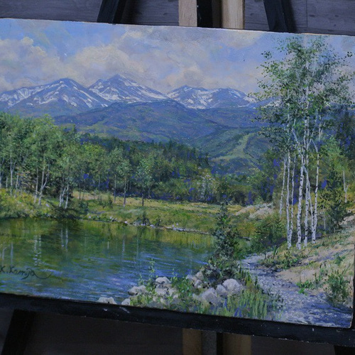 F8 絵画「乗鞍高原」 Yahoo!オークション - 真作 西条巧 油彩「乗鞍高原」画 F10 兵庫県神戸