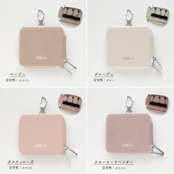 カードポケット付き 横並び 3個収納 スマートキーケース 【 simple 名入れ 】 キーケース クリア窓 HE64U 7枚目の画像