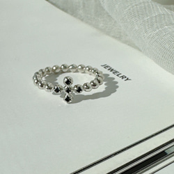 [新作]クロスモチーフ➕ブラックオニキスリングR4407 11枚目の画像