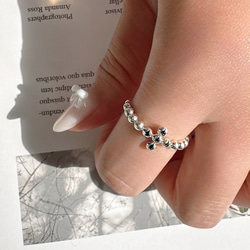 [新作]クロスモチーフ➕ブラックオニキスリングR4407 8枚目の画像