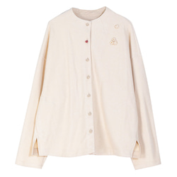 柔らかくて起毛表面ジャケット　綿混紡スタンドカラーカーディガン  ゆったりシルエット　4色　S-XLサイズ　L717 16枚目の画像