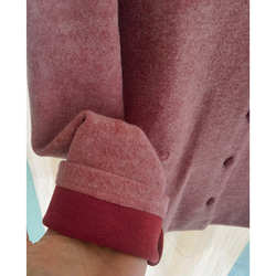 柔らかくて起毛表面ジャケット　綿混紡スタンドカラーカーディガン  ゆったりシルエット　4色　S-XLサイズ　L717 4枚目の画像