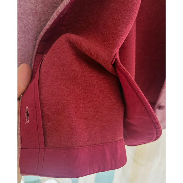 柔らかくて起毛表面ジャケット　綿混紡スタンドカラーカーディガン  ゆったりシルエット　4色　S-XLサイズ　L717 8枚目の画像