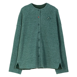 柔らかくて起毛表面ジャケット　綿混紡スタンドカラーカーディガン  ゆったりシルエット　4色　S-XLサイズ　L717 17枚目の画像