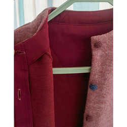 柔らかくて起毛表面ジャケット　綿混紡スタンドカラーカーディガン  ゆったりシルエット　4色　S-XLサイズ　L717 9枚目の画像