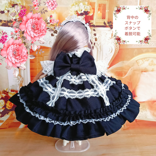 リカちゃんサイズ ゴスロリ ゴシックロリータ 黒ロリ ロリータ