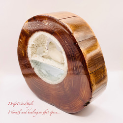 一つ限りの流木アート 流氷のゴマフアザラシ ジオラマ 流木 フィギュア インテリア レジン 置物 動物 アザラシ N8 9枚目の画像