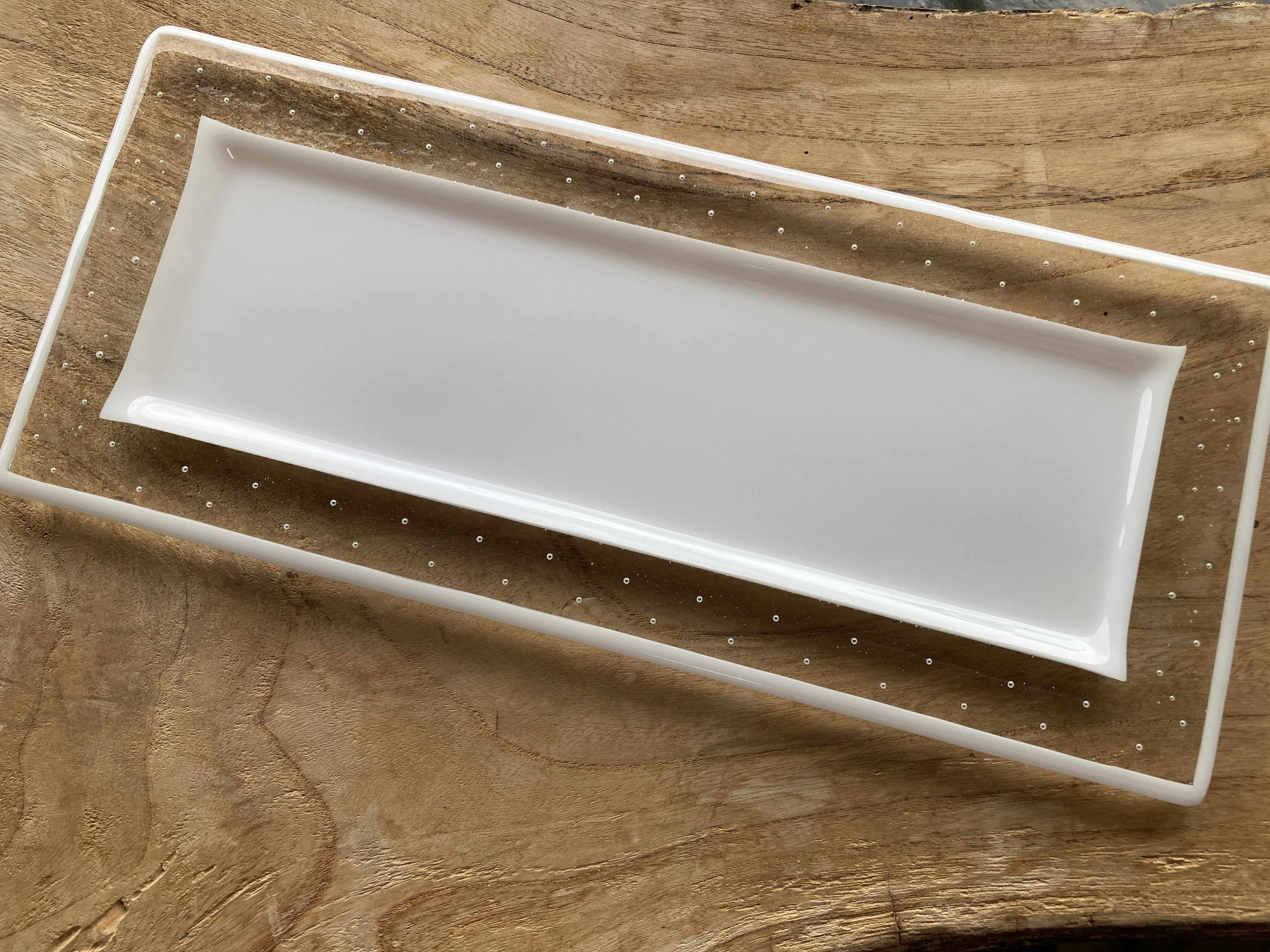 泡のリム皿　長皿（LL）訳あり・セール品