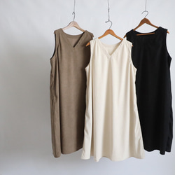 ⁑秋の新作　１１２cm　ニット コーデュロイ生地　Vネック　ワンピース ジャンスカ　ゆったり　ブラウンK09B 12枚目の画像