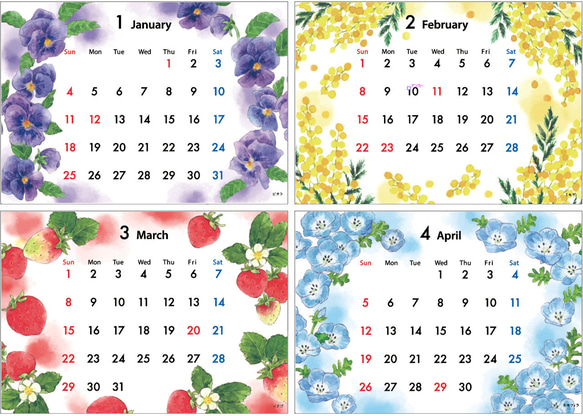 2026 卓上カレンダー 4枚目の画像