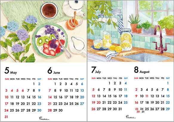 2026 壁掛けカレンダー 6枚目の画像