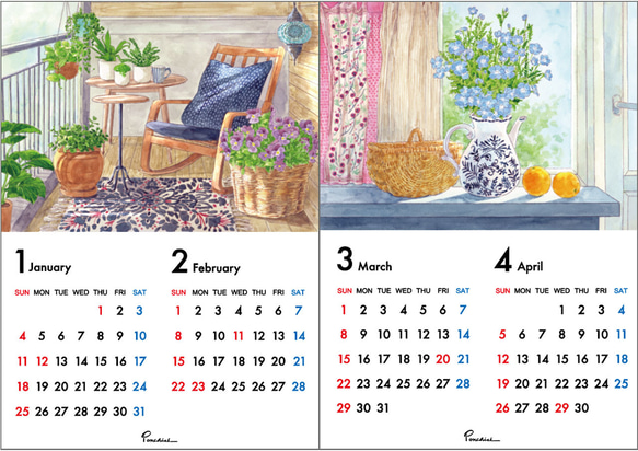 2026 壁掛けカレンダー 5枚目の画像