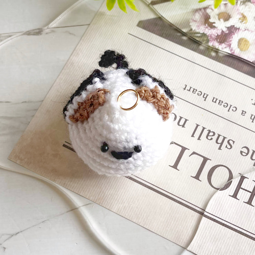 A25 シマエナガ (小) あみぐるみ キーホルダー チャーム 北海道 鳥