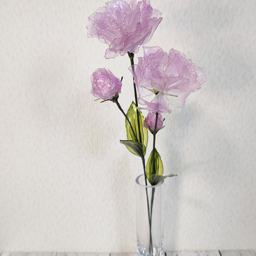 トルコキキョウ パープル 2本セット（蕾付き）/アメリカンフラワー