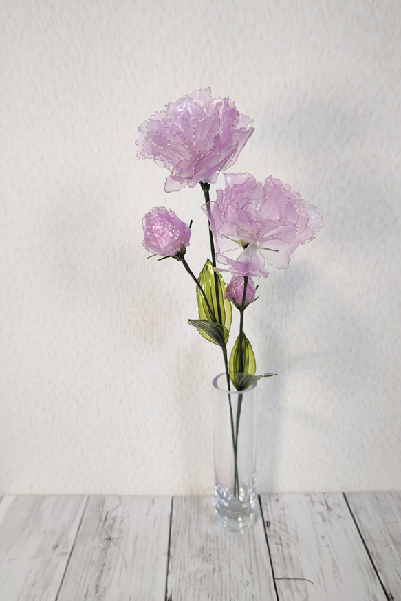 トルコキキョウ パープル 2本セット（蕾付き）/アメリカンフラワー