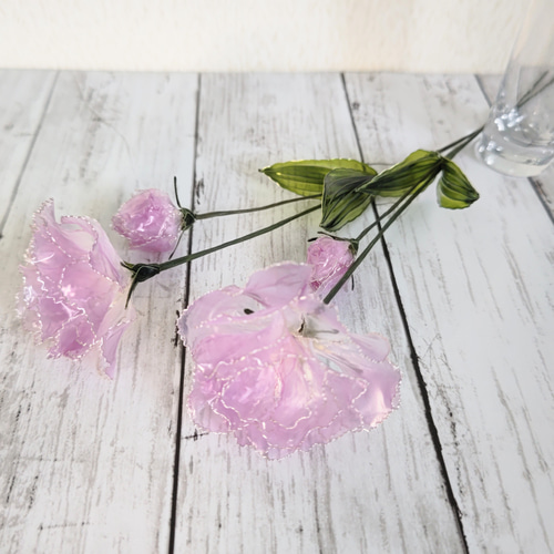 トルコキキョウ パープル 2本セット（蕾付き）/アメリカンフラワー