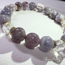 高品質　ルチル オニキスブレス　天然石　ブレスレット　ヒカル 高品質 ルチル✖️オニキスブレス 天然石 ブレスレット ヒカル