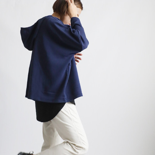 冬SALE スムース伸縮ストレッチ Tシャツ カットソー生地 ラウンド