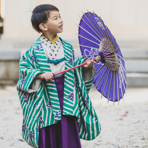 七五三 【 羽織 袴 セット 】5歳 きもの 七五三男の子 着物