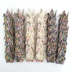 送料無料】折り鶴【首有り】100羽 ピンク系詰め合わせ その他素材 鶴の