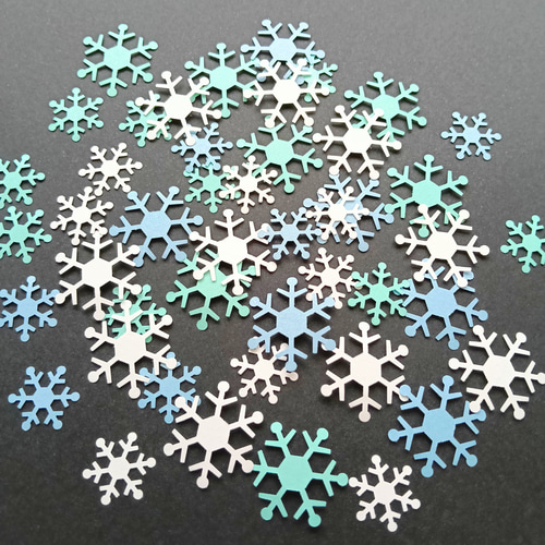 ❄キラキラスノーセット❄ クラフトパンチ雪 120枚 DIYパーツ sogikki