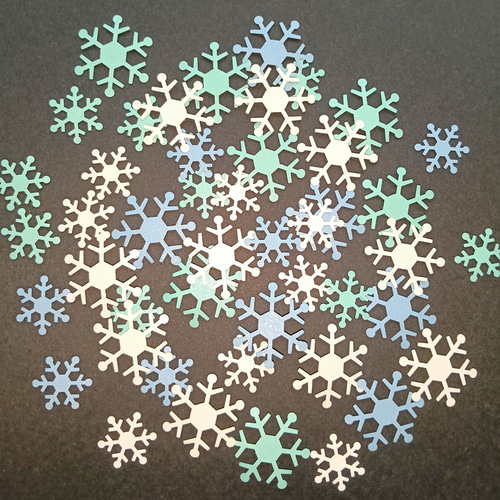 ❄キラキラスノーセット❄ クラフトパンチ雪 120枚 DIYパーツ sogikki