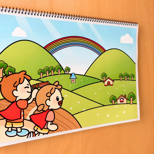 発表会・卒園式にオススメ】にじのむこうに わかりやすいお歌スケッチ