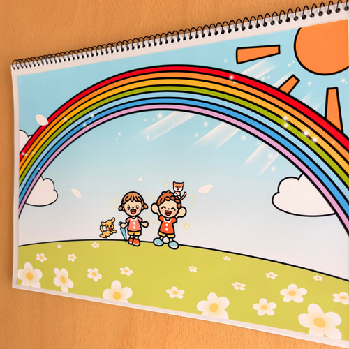 発表会・卒園式にオススメ】にじのむこうに わかりやすいお歌スケッチ