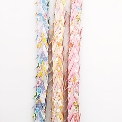 送料無料】折り鶴【首有り】100羽 ピンク系詰め合わせ その他素材 鶴の