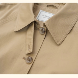 2色 きれいめ オトナ女子のショート丈コート【春秋】ネイビーブルー・ベージュ 5枚目の画像