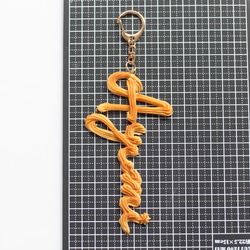 【オーダーメイド：キーホルダー】おなまえの絞り出しクッキー（アルファベットのみ） 19枚目の画像