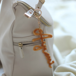 【オーダーメイド：キーホルダー】おなまえの絞り出しクッキー（アルファベットのみ） 17枚目の画像