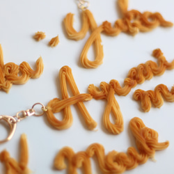 【オーダーメイド：キーホルダー】おなまえの絞り出しクッキー（アルファベットのみ） 11枚目の画像