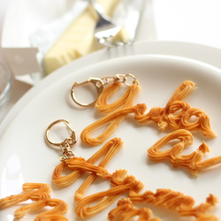 【オーダーメイド：キーホルダー】おなまえの絞り出しクッキー（アルファベットのみ） 15枚目の画像