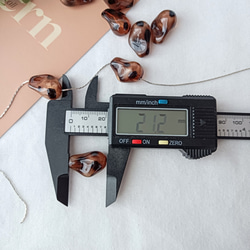 【6個】レオパード　変形　ビーズ　豹柄　貫通穴　デコパーツ　アクリルビーズ　ハンドメイド 　AB126 6枚目の画像