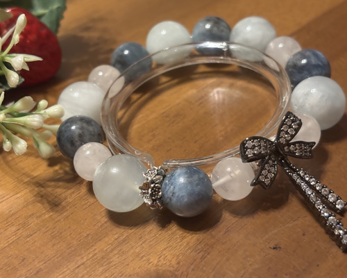 高級❣️希少デビルアクアマリン(ブラックアクアマリン)と天使の羽