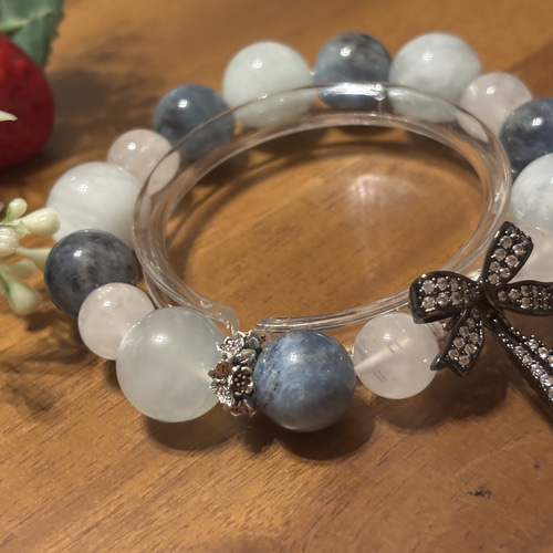 高級❣️希少デビルアクアマリン(ブラックアクアマリン)と天使の羽