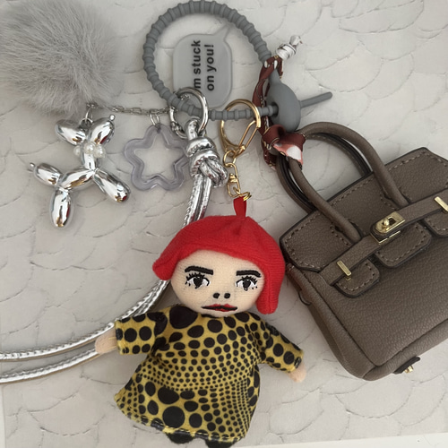お人形さんとBagのジャラジャラキーホルダーバッグチャーム チャーム