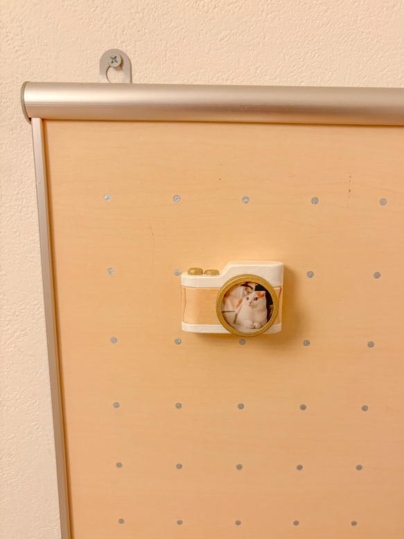 カメラ型マグネットフォトフレーム｜猫好きさんに人気のおしゃれ写真立て｜誕生日ギフト・プレゼントに 4枚目の画像
