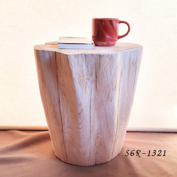 天然アロマ 東濃ひのき 切株スツール・テーブル・無垢無塗装