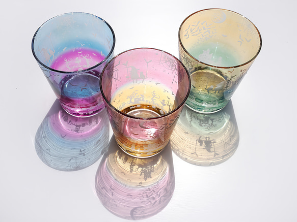 淡彩Halloweenグラス【2色Ver】 10枚目の画像