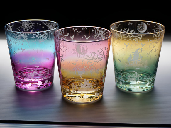 淡彩Halloweenグラス【2色Ver】 2枚目の画像