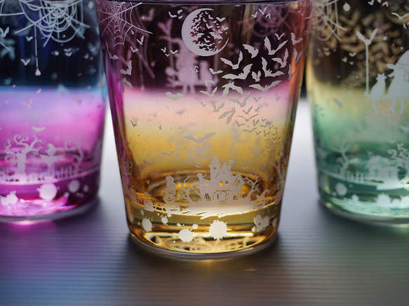 淡彩Halloweenグラス【2色Ver】 4枚目の画像