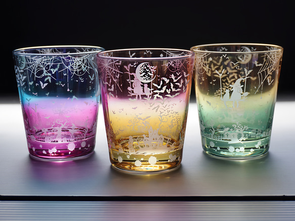 淡彩Halloweenグラス【2色Ver】 1枚目の画像