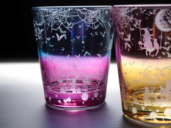 淡彩Halloweenグラス【2色Ver】 3枚目の画像